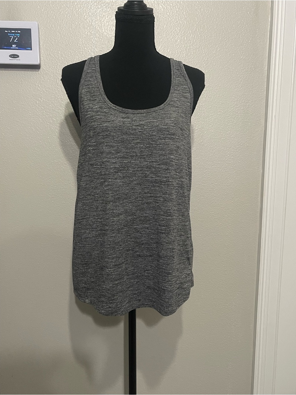 Jockey Heather Gray Racerback Tank Top
